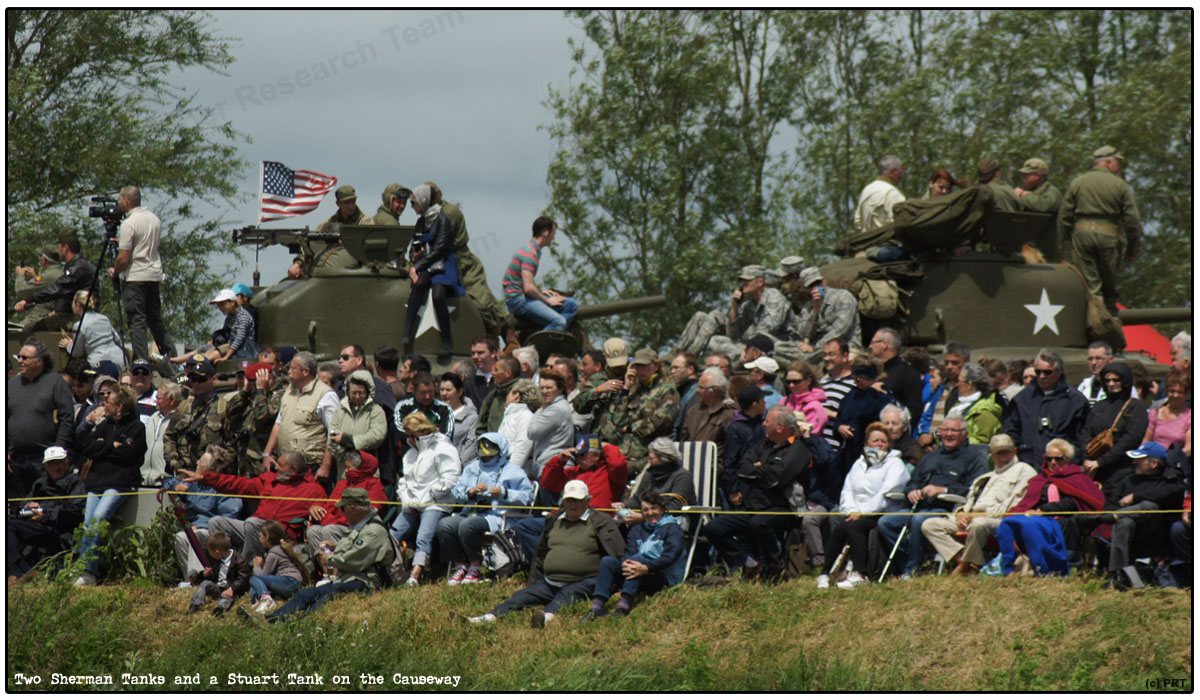 Historical Tanks and Spectators on the Causeway