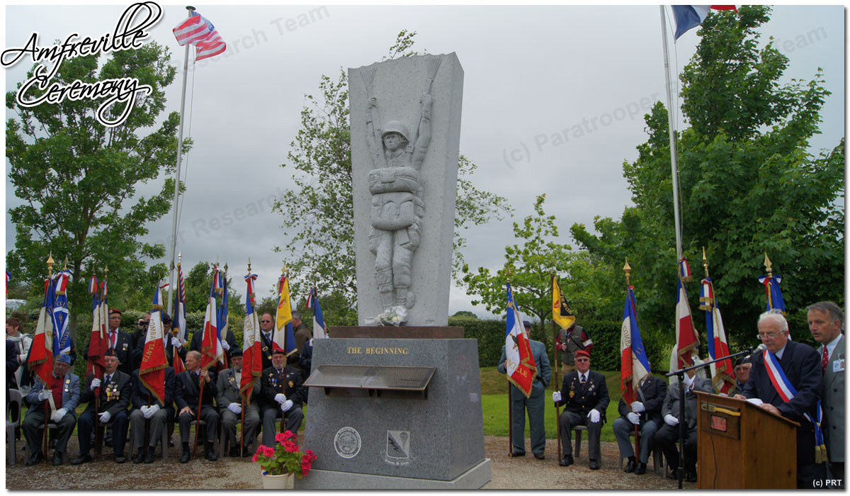 Amfreville Ceremony 507th PIR