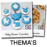 Onze Thema Cupcakes