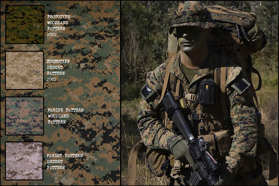 Marine Style Digital Camouflage, Fatigues Army Navy Surplus Gear