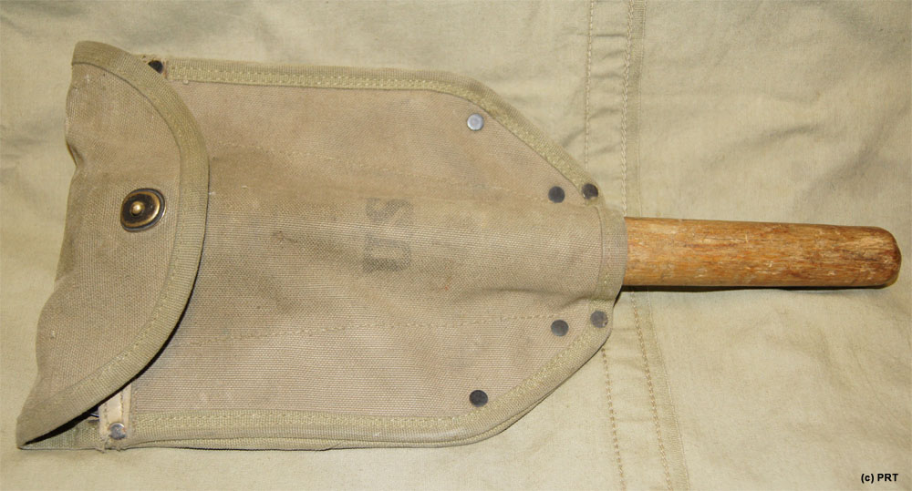 Shortened M1943 Entrenching Tool (E-Tool) or Shovel with 1943 dated Cover