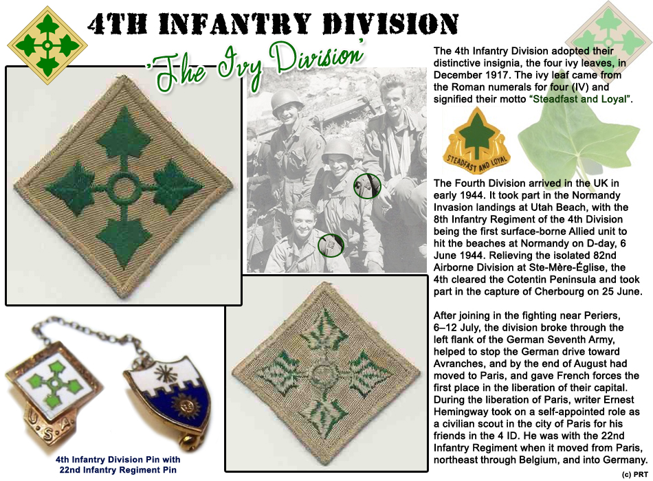 Para Research Team (c) - Patches & Items of the U.S. 4th Infantry