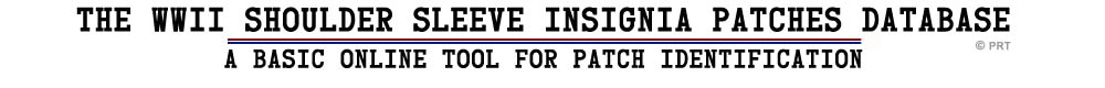 Basic Online Tool to I.D. WWII US Patches